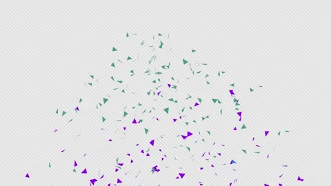 Confetti 4k clip Transparent Vídeos de archivo 284537843