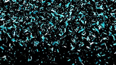 Confetti #9 Light blue confetti with alpha Stock Footage 85409683