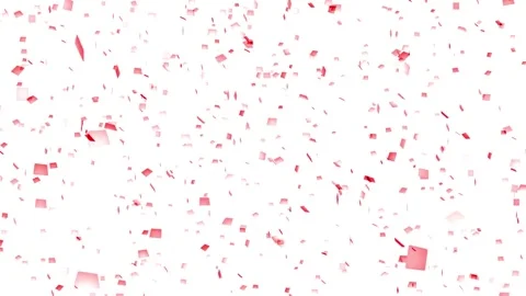 Confetti on air falling during animation backgrounds. Multicolor confetti. party Stock Footage 336445153