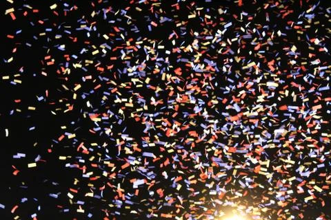 Confetti in the air Stock Photos