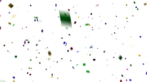 Confetti with Alpha and Motion Blur Stock Footage 33984710