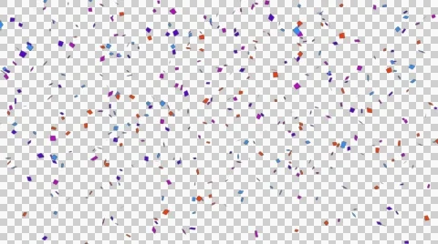Confetti Alpha Channel 스톡 동영상 50046438