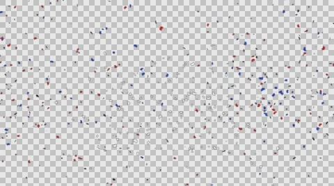 Confetti with Alpha Channel Stock Footage 64232065