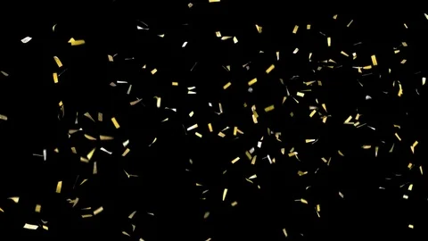 Confetti with alpha channel! Stock Footage 79018928