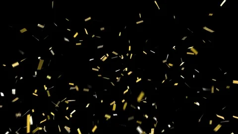 Confetti with alpha channel! Stock Footage