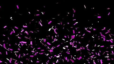 Confetti with alpha channel! Stock Footage 84195901