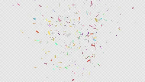 Confetti with Alpha Channel. Video stock 157313972