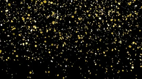 Confetti with alpha channel pre-keyed Stock Footage 85413117