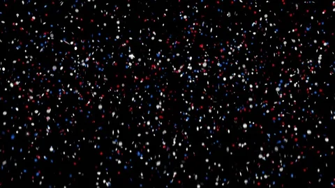 Confetti with alpha channel! Transparency included Stock Footage 85116340