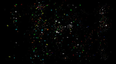 Confetti With Alpha Stock Footage 22687959