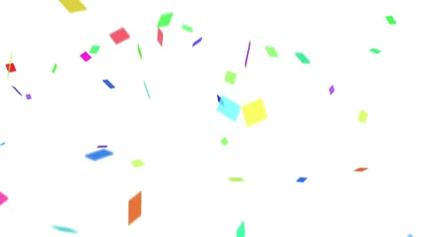 Confetti with Alpha Stock Footage 23479161