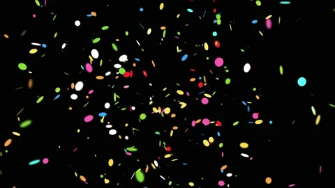 Confetti with Alpha Matte Channel. Stock Footage 142675645