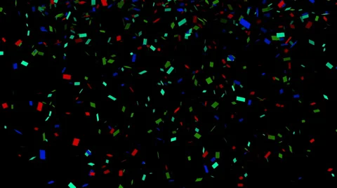 Confetti with alpha matte Stock Footage 37851637