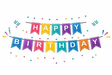 Confetti and Festive Decorations on White Background Ilustração Stock
