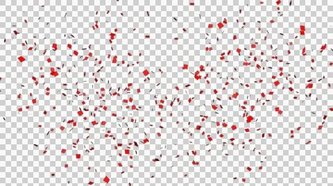 Confetti animation with alpha channel Stock Footage 43466499