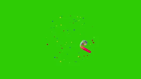 Confetti animation on green screen 库存影片 334116512