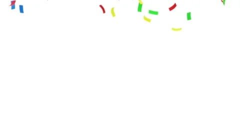 Confetti background for celebrations concept, isolated on white background. Stock Footage 170103232