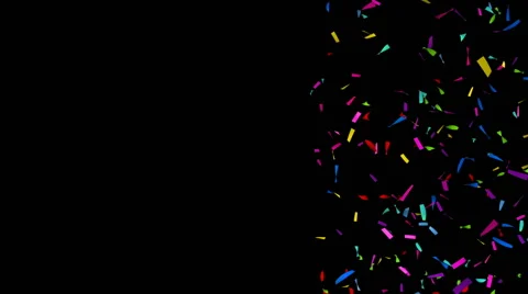 Confetti Background with Copy Space - Alpha Channel Stock-Footage 59748941