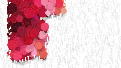 Confetti background with copy space and depth effect Stock Illustration