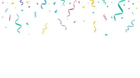 Confetti background. Festive backdrop. Party design with colorful confetti Stock Illustration