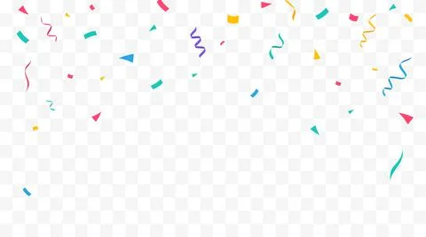 Confetti background. Festive backdrop. Party design with colorful confetti Stock Illustration
