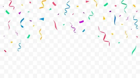 Confetti background. Festive backdrop. Party design with colorful confetti Stock Illustration