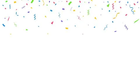 Confetti background. Festive backdrop. Party design with colorful confetti Stock Illustration