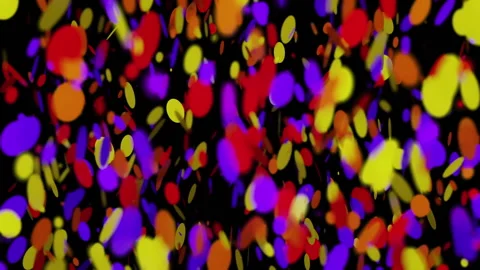 Confetti Background Overlay Stock Footage 194766777