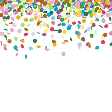 Confetti Background Template - Falling Chads Backdrop Illustrazione stock