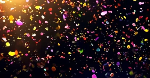 Confetti background video 1 Stock Footage 304434270