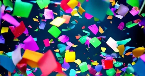 Confetti background video 11 Stock Footage 304434431