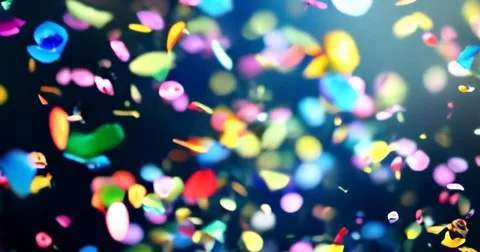 Confetti background video 3 Stock Footage 304434318