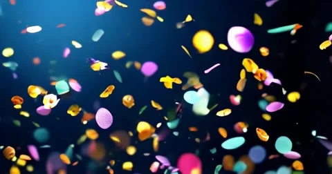 Confetti background video 6 Stock Footage 304434356