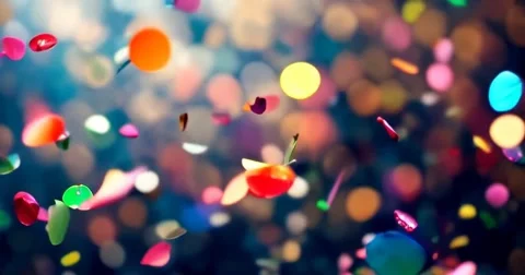 Confetti background video 7 Stock Footage 304434372