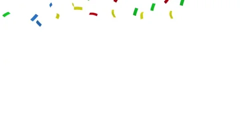 Confetti background for video overlay Stock Footage 168894014