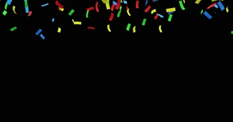 Confetti background for video overlay Stock Footage 170102661