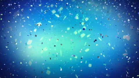 Confetti blue hd Stock Footage 610486