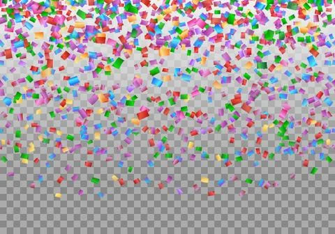 Confetti border backdrop Stock Illustration