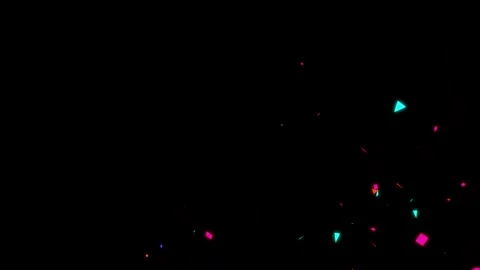 Confetti Burst Animation Seamless Loop Colorful Celebration Party Background Stock Footage 342820664