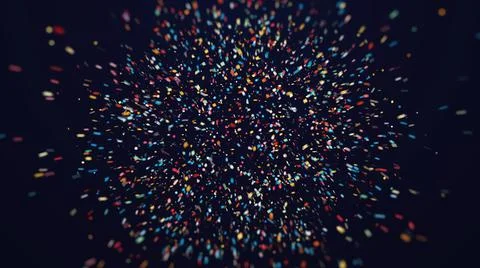 Confetti Burst Backdrop, Background Texture Stock Illustration