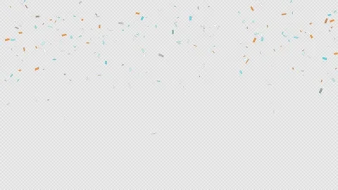 Confetti burst explode loop Animation video transparent background with alp.. Stock Footage 291799298