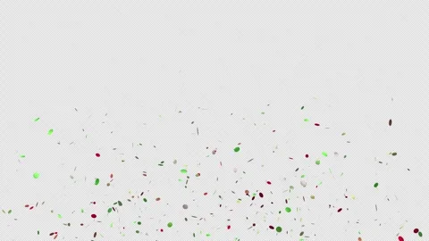 Confetti burst explode loop Animation video transparent background with alp.. Stock Footage 305992077