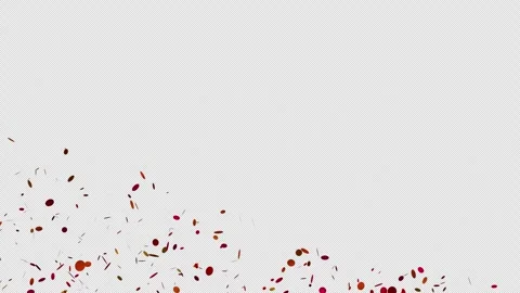 Confetti burst explode loop Animation video transparent background with alp.. Stock Footage 305993677