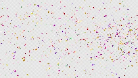 Confetti Burst Explosion Animation Loop. .Colorful Confetti Blast. Stockbeeldmateriaal 337843806