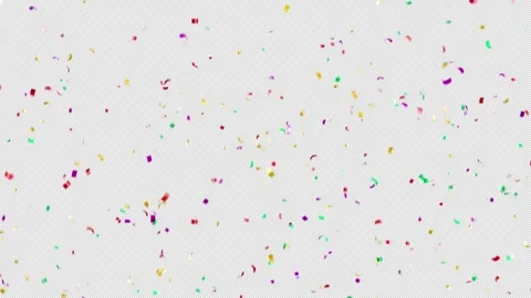 Confetti Burst Explosion Animation transparent alpha background. Stock Footage 337813881