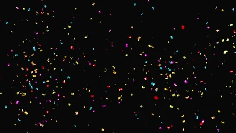 Confetti Burst Explosion Animation transparent alpha background. Stock Footage 337814369