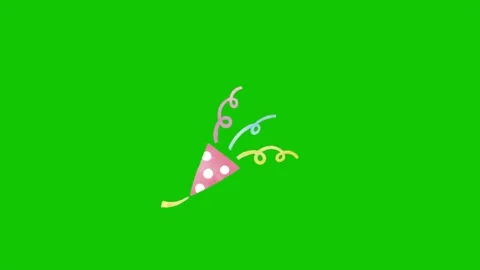 Confetti Burst Green Screen Animation Overlay Vidéo 340301145