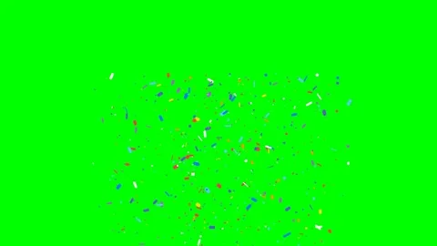 Confetti Burst on Green Screen Background Vídeos de archivo 336554922
