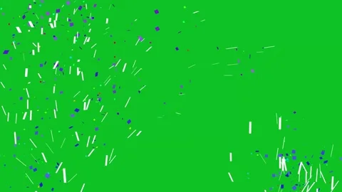 Confetti Cannon Green Screen 4K Animation Celebration Particle Effect Stock Footage 343268356