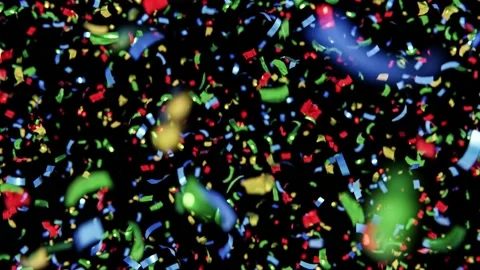 Confetti at carnival Stock Footage 168735541